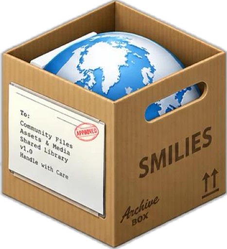 Emoticon packs archive icon