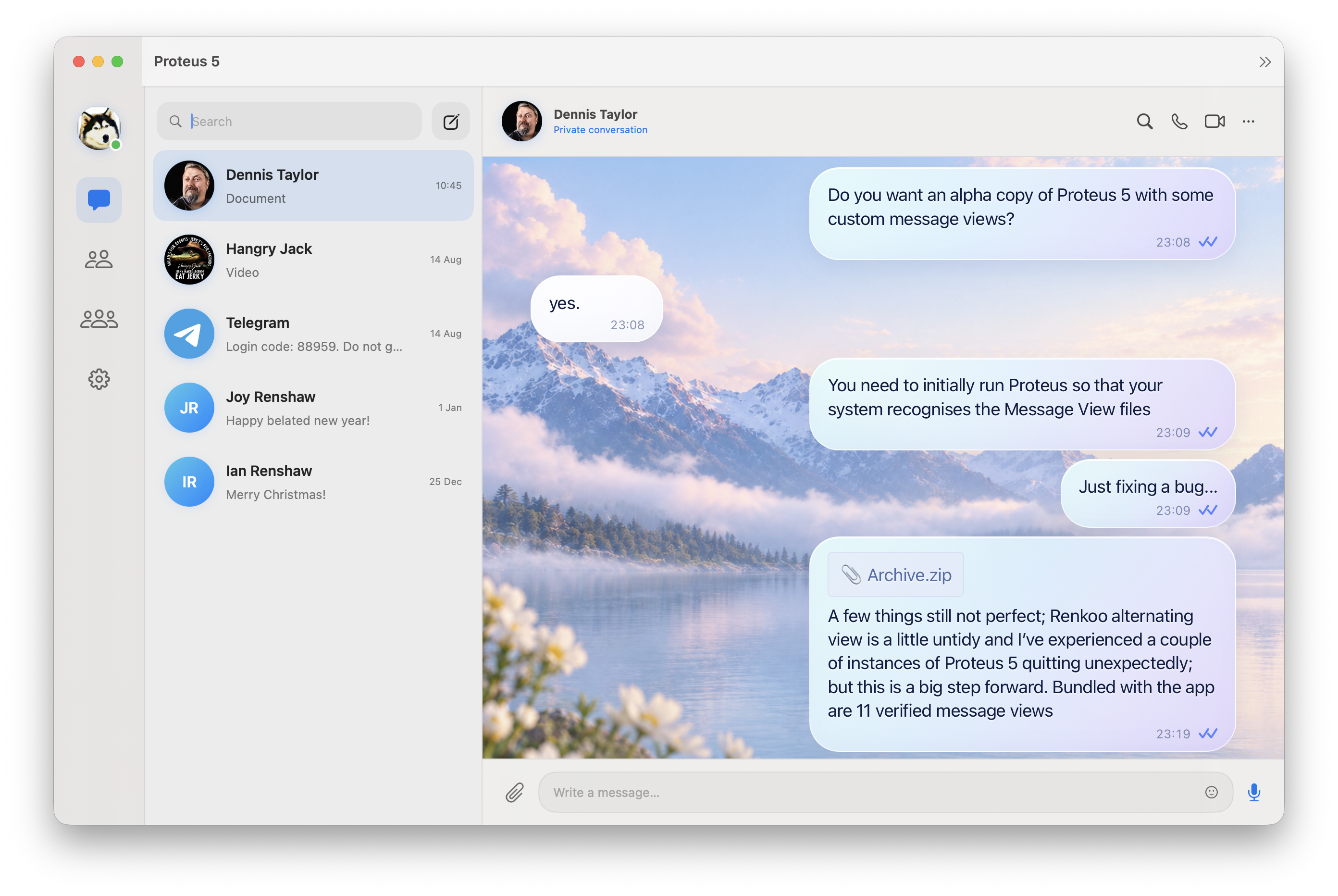 Cloud Message View preview